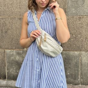 Skjorte kjole Ditte - bomuld str M-XXL