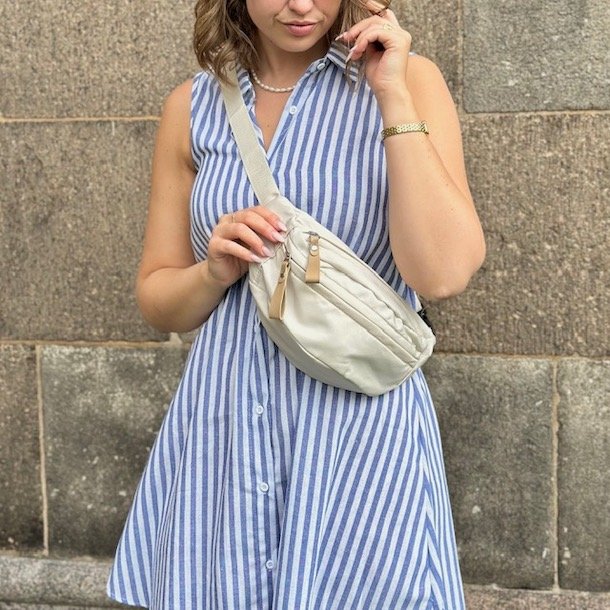 Skjorte kjole Ditte - bomuld str M-XXL