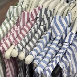 Skjorte kjole Ditte - bomuld str M-XXL