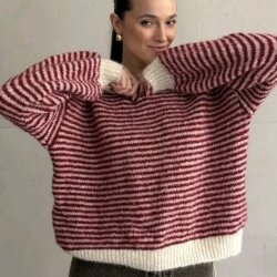 Stribet strik - Sophie onesize