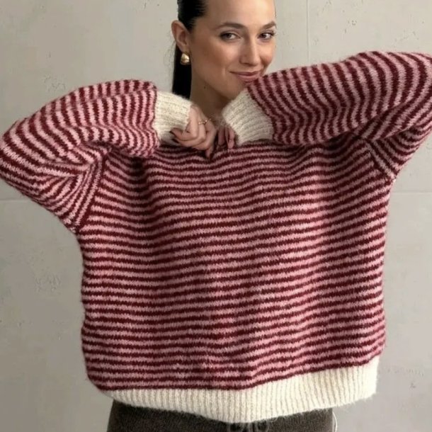 Stribet strik - Sophie onesize