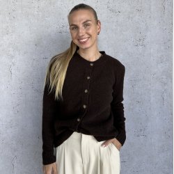 Strik Cardigan ekstra fint merino uld onesize