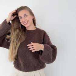 Strik sweater onesize uld mix