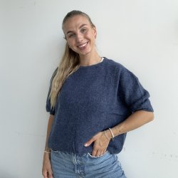 Kortrmet sweater Anna Str M-XL Alpaca uld