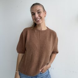 Kortrmet sweater Anna Str M-XL Alpaca uld