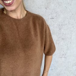 Kortrmet sweater Anna Str M-XL Alpaca uld