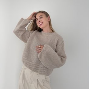 Strik sweater onesize uld mix