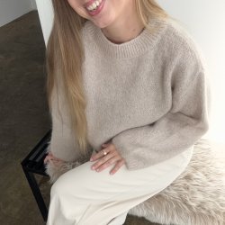 Strik sweater onesize uld mix