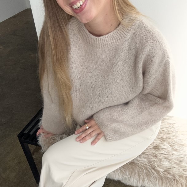 Strik sweater onesize uld mix