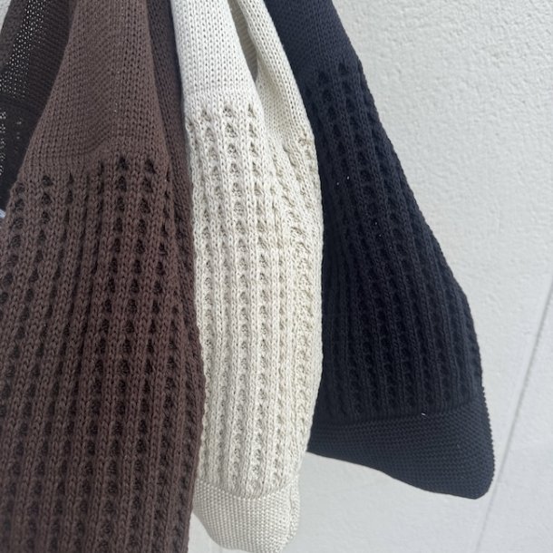 Strikket skuldertaske 