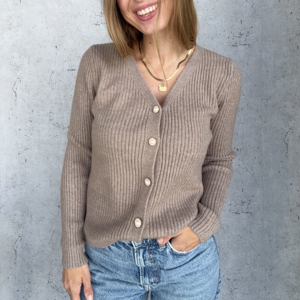 Cardigan pearl button 