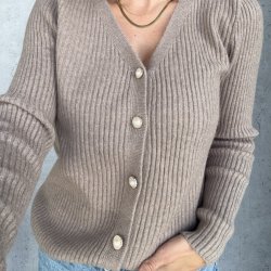 Cardigan pearl button 
