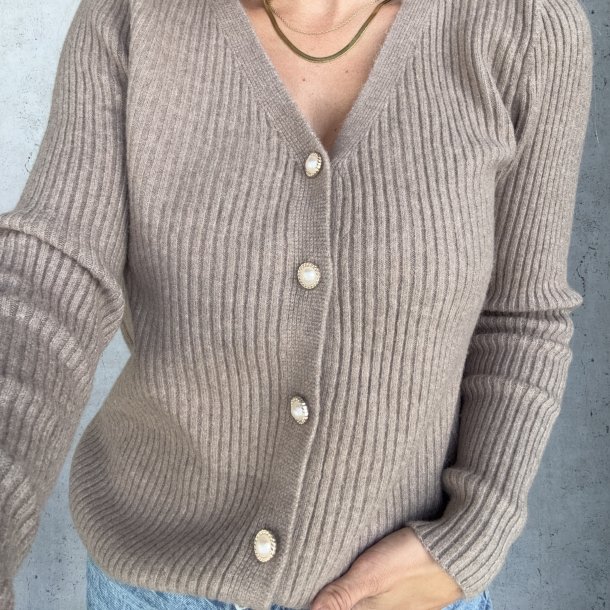 Cardigan pearl button 