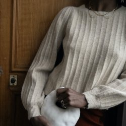 Strikbluse ESTHER Alpaca miks str. S-L