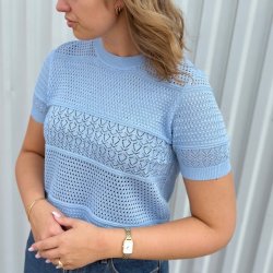 Kortrmet sweater viskose str. S-L