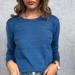 Bluse stripen dot - viskose m-xl