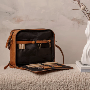 Cathy strikketaske skind