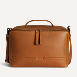 Cleo XL strikketaske skind