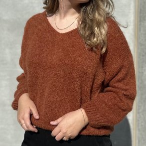 Mohair Sweater semi cropped str. M-XL