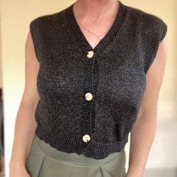 Cropped vest glimmer str. XS-M