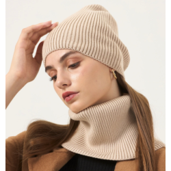 Hue &amp; haledisse st strik - uld miks