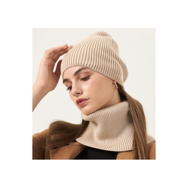 Hue &amp; haledisse st strik - uld miks