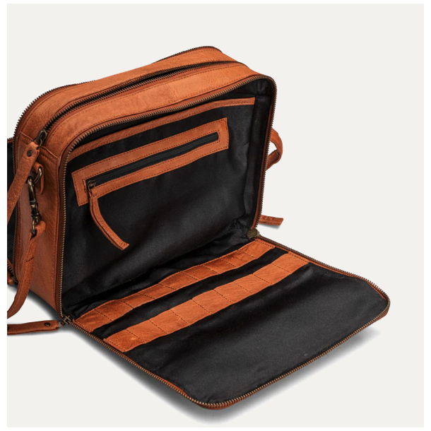 Cathy strikketaske skind