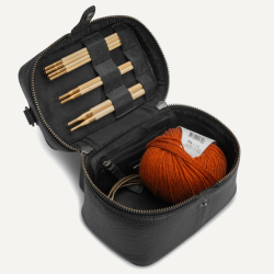 Lexi Mini strikketaske skind 