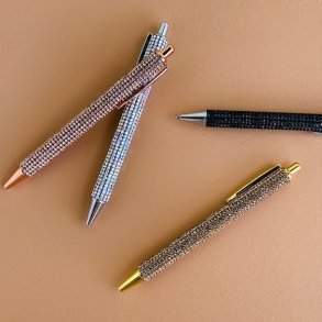 Kuglepen glamour med diamanter