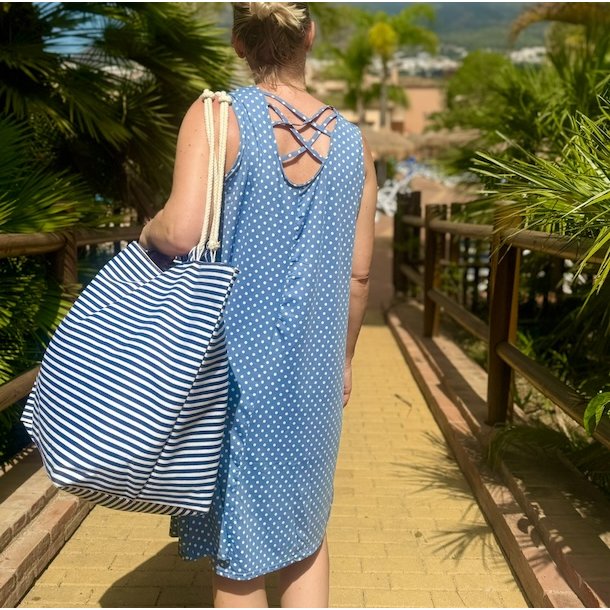 Strandkjole dot str m-xxl