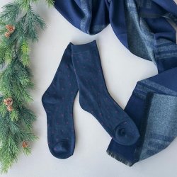 Herre vinter strmper classic dot bomuld