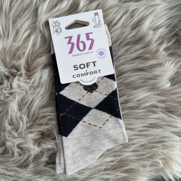 Str�mper med burling m�nster og glimmer 