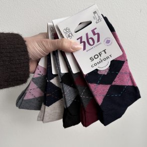 Str�mper med burling m�nster og glimmer 