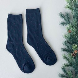 Herre vinter strmper classic dot bomuld