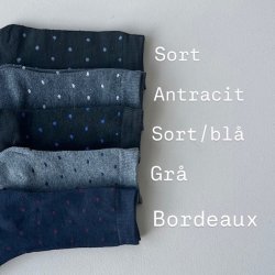 Herre vinter strmper classic dot bomuld