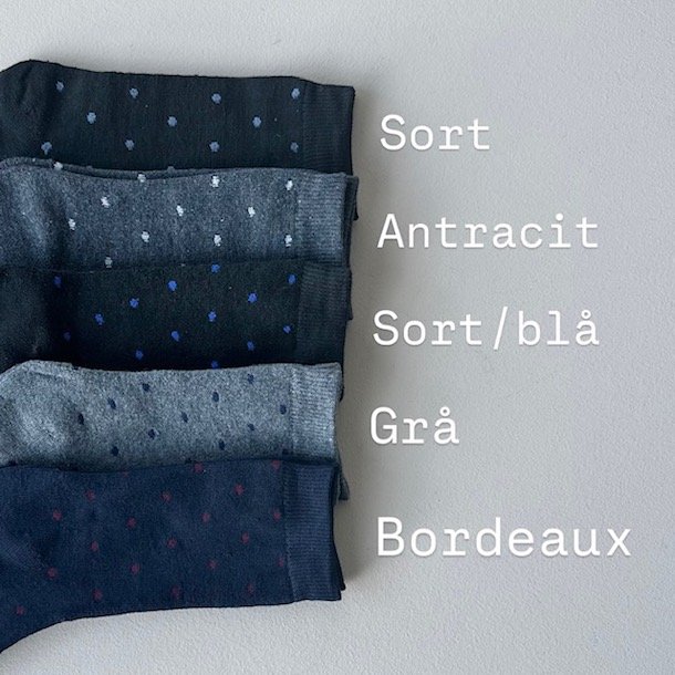 Herre vinter strmper classic dot bomuld