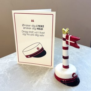 Studenter pakke hue med flag + kort