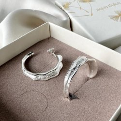 HOOPS NEW FANNY 30 mm sterling slv