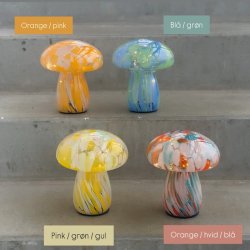 Lampe Mushy chips, glas 17x15 cm