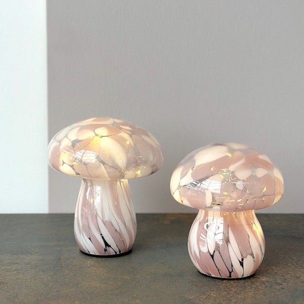 Lampe Mushy chips, glas 17x15 cm