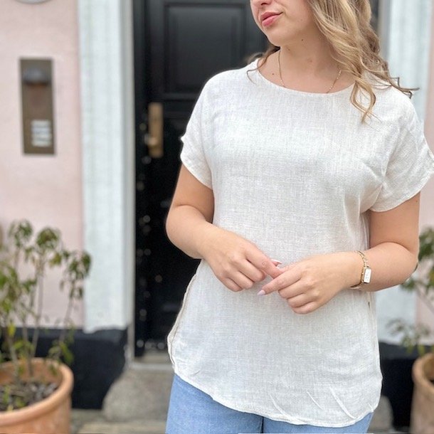 Bluse Kate hør/viskose miks M-XXL