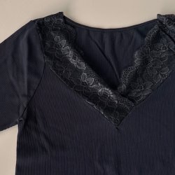 Belen rib T-shirt microfiber S-XXL