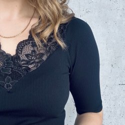 Belen rib T-shirt microfiber S-XXL