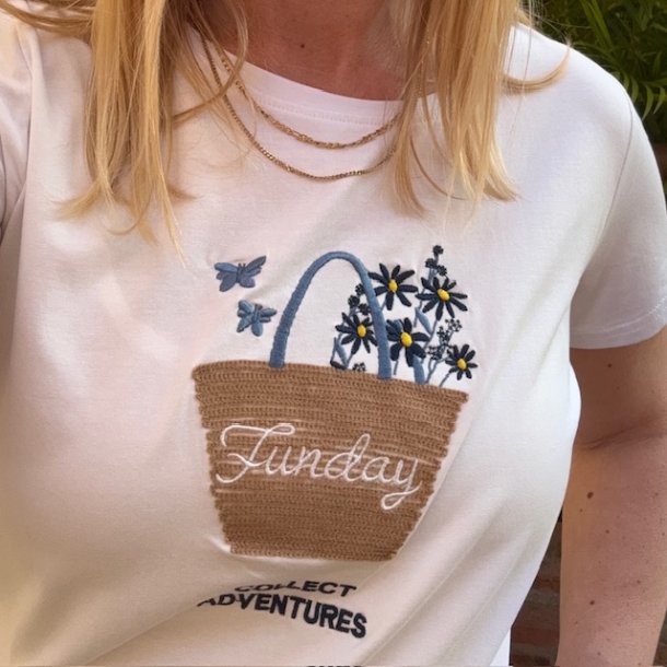 T-shirt Lunsi med print ONE SIZE 