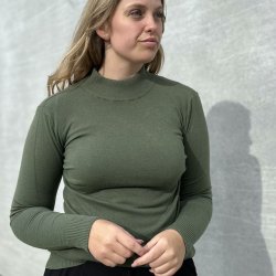 Perfect Basic Sweater turtleneck viskose/cashmere miks
