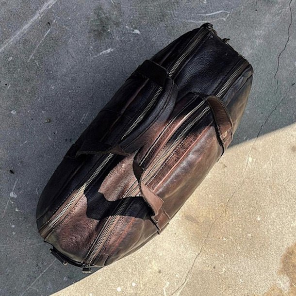 Safford computertaske washed skind