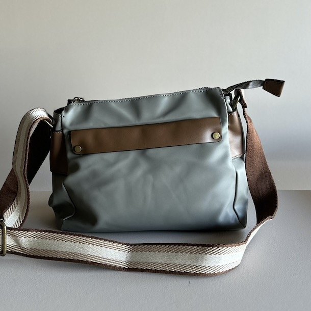 Crossbody coated nylon