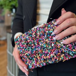 Aftentaske color stones