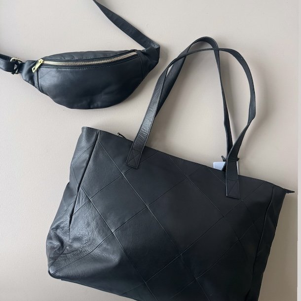 Sonja shopper + bltetaske sort