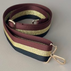 Margit rem brun / guld / sort